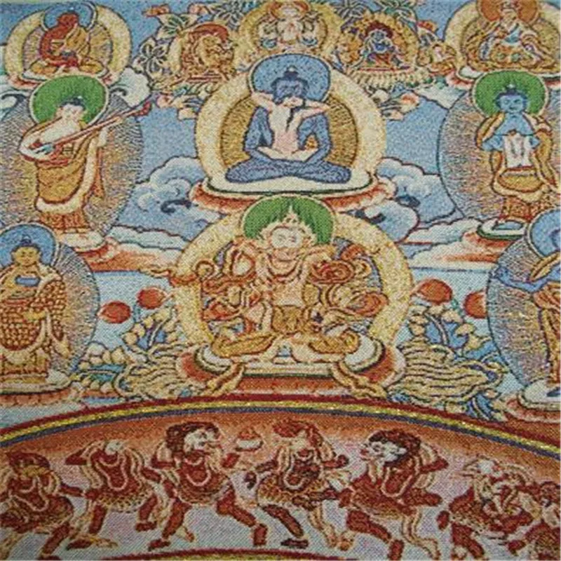 Nepal Thangka наш магазин открылся Недавно продвижение Золото Шелковый плетеный