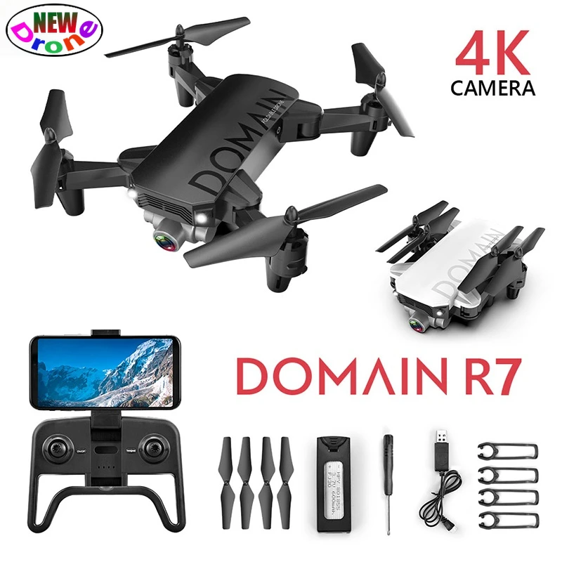 

R7 мини-Дрон с разрешением 4k Профессиональный Квадрокоптер с дистанционным управлением и Камера GPS фотографии, Wi-Fi, вертолет с дистанционным ...
