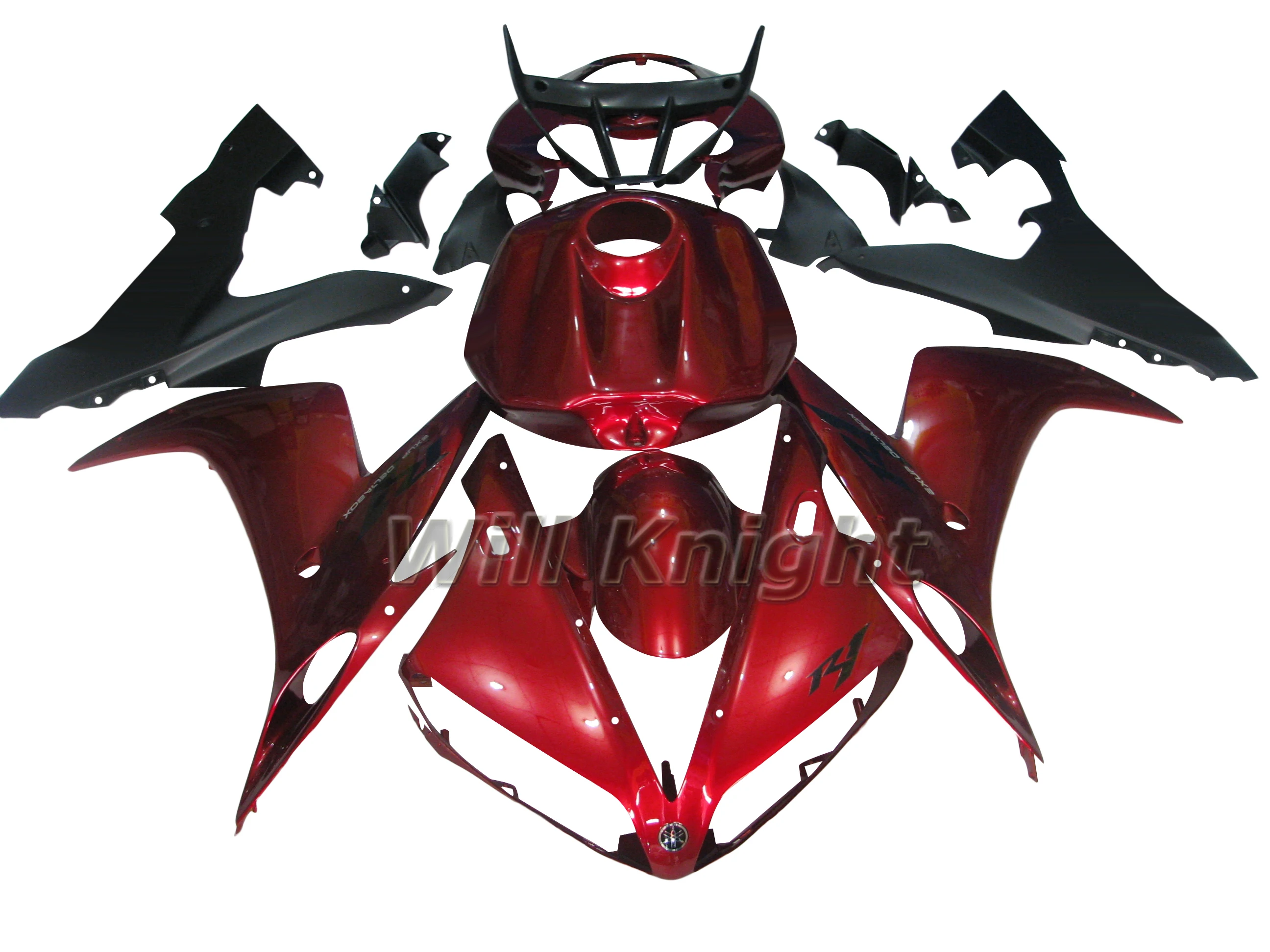

For Yahama YZF1000 YZF R1 2004 2005 2006 ABS Injection Body Fairing Kit Glossy Red Bodywork Panel