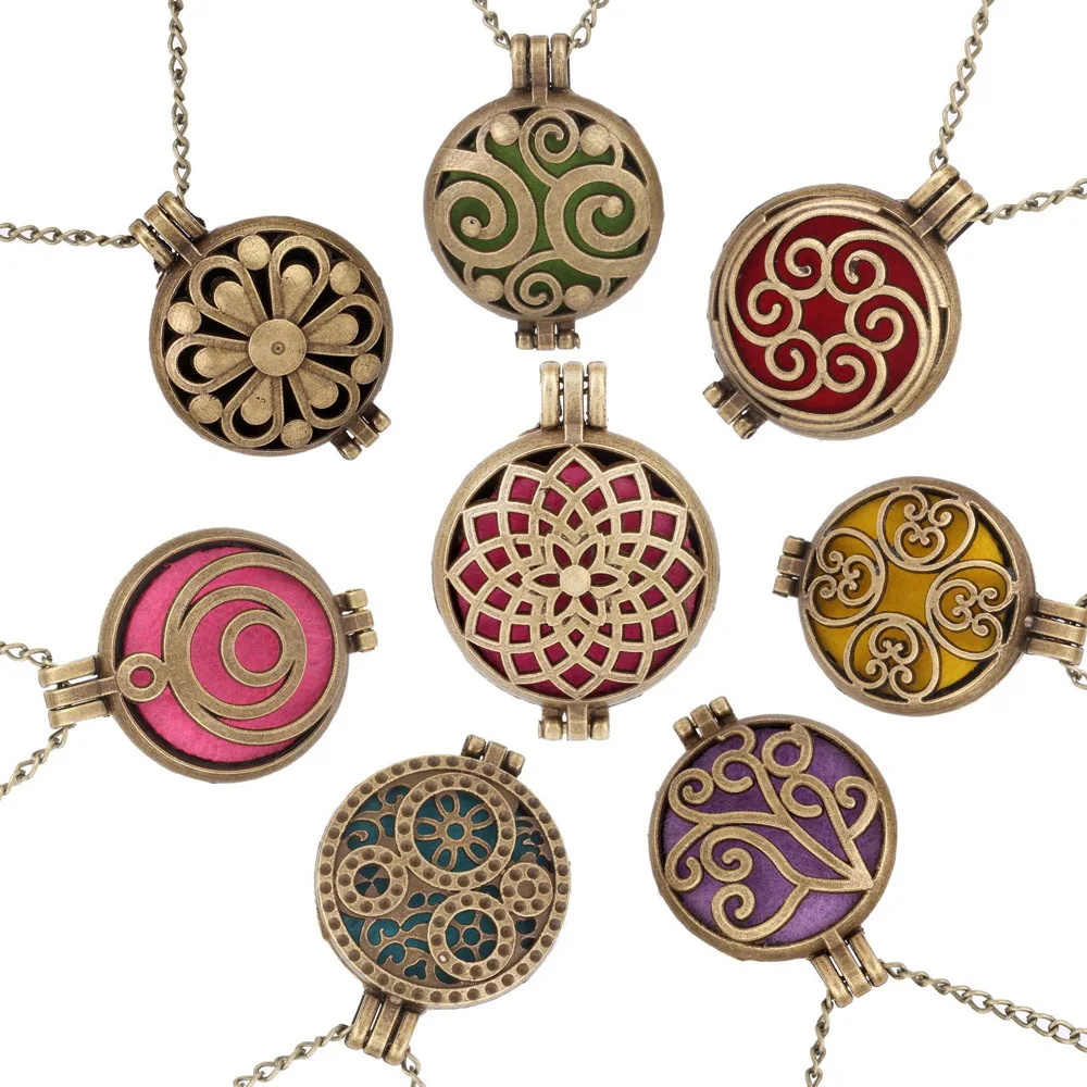 Бронзовое ожерелье в античном стиле для ароматерапии с изображением совы дерева