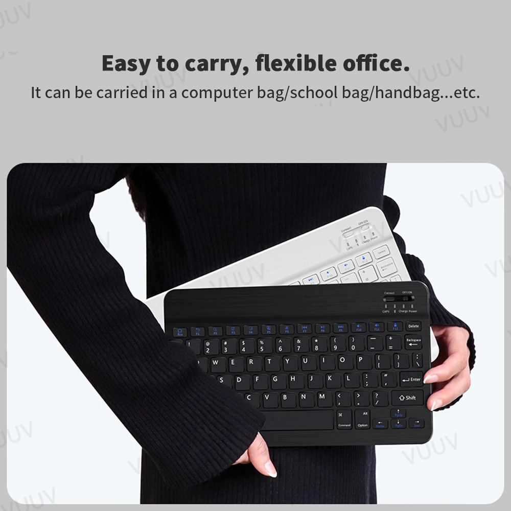 spanish bluetooth compatible keyboard for tablet phone russian portuguese android ios mini wireless tablet keyboard for ipad free global shipping