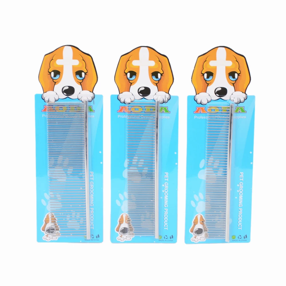 Прочная Расческа для домашних собак из нержавеющей стали щетка волос S/M/L