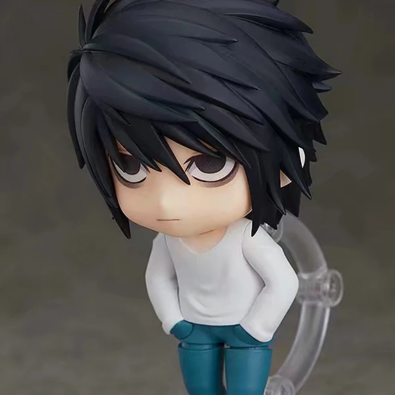 

10cm DEATH NOTE L Lawliet Anime Action Figure PVC Collection Q Version Red Sofa Classic Look Posture Model Dolls Toys for Gifts