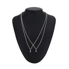 Ожерелье с кулоном Бесконечная любовь для мужчин и женщин, комплект из 2 предметов, парные ювелирные украшения с цепью и магнитной застежкой