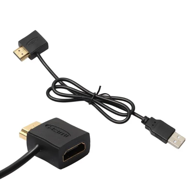 50 см USB 2 0 HDMI адаптер Папа-мама удлинитель питания Соединительный кабель для 1080P HDTV