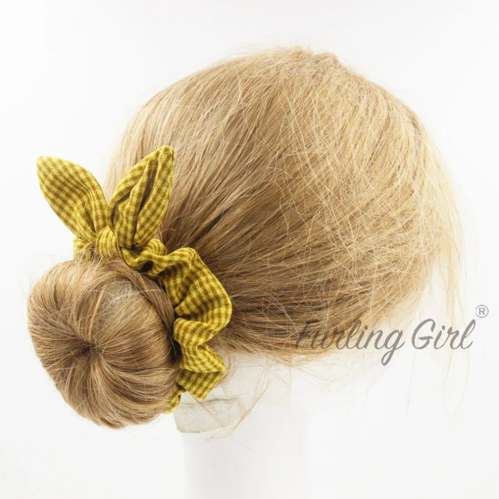 1 шт. резинки для волос в клетку с ушками кролика |