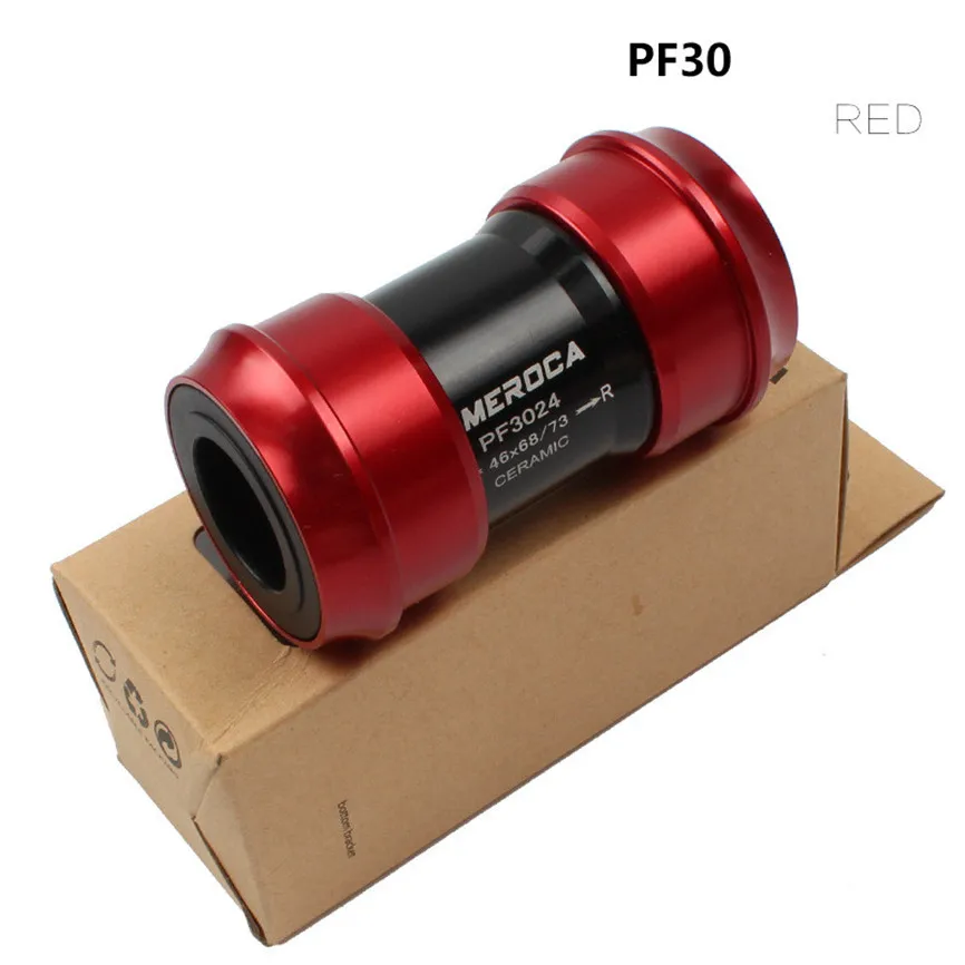 MEROCA BB30 PF30 Ceramic Bearing Axis Axle Press in Bottom Bracket Turn For SHIMANO Crankset Chainwheel 24mm 22mm Bicycle Part | Спорт и