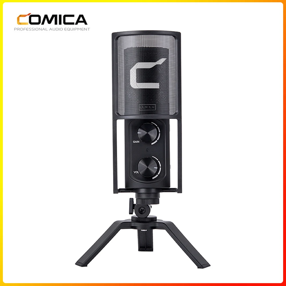 

Comica STM-USB Condenser Microphone for USB Type C Smartphone/Computer, Studio Recording for Live-Stream, Podcaster conference