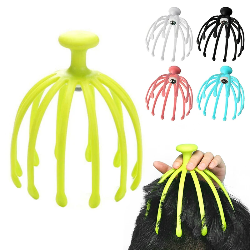 1pcs Claw Massager Octopus Head Scalp Neck Equipment Stress Release Relax Massage Tens Pain Relief Head Health Care Wholesale