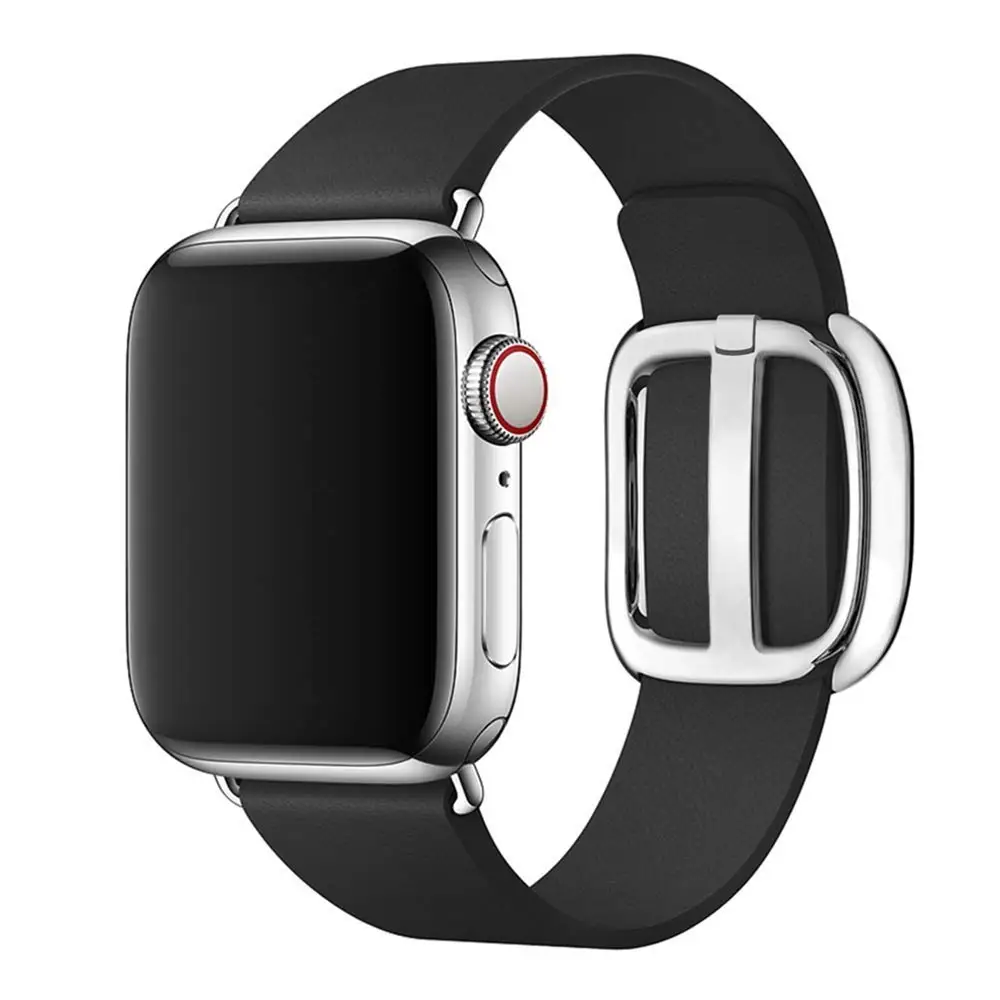 Ремешок для apple watch 42 мм 38 мм 44 мм 40 мм correa iwatch 5 4 3 современный кожаный браслет с пряжкой аксессуары для apple watch 4 5