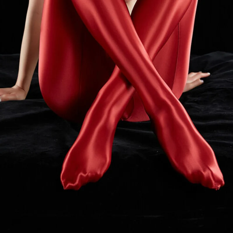 

Women Shiny Glossy Spandex Stockings Opaque Pantyhose Sports Fitness Tights d88
