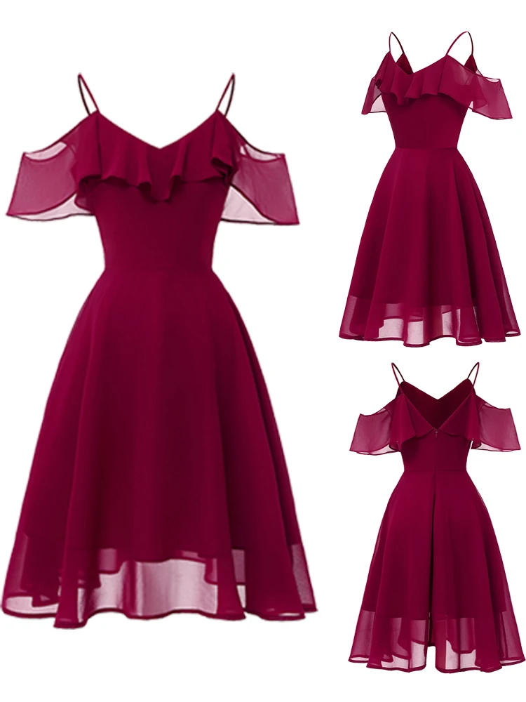 Женское короткое шифоновое платье без рукавов элегантное на тонких бретельках