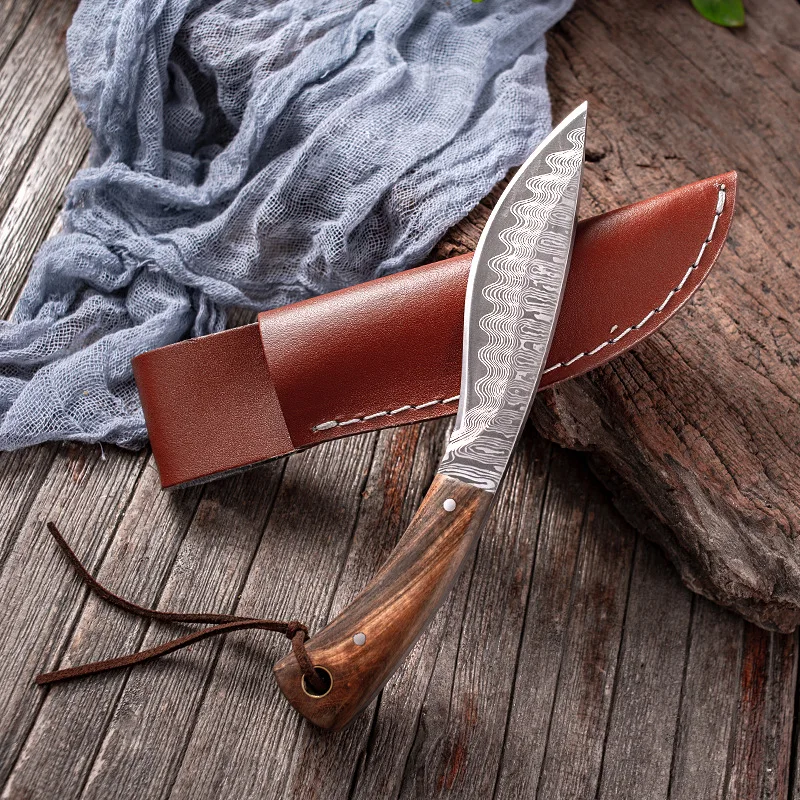 

Tactical Survival Knife Hunting Camping Edc Multi High Hardness 5Cr15 Military Utility Survival Outdoor Pocket Knife with Sheath