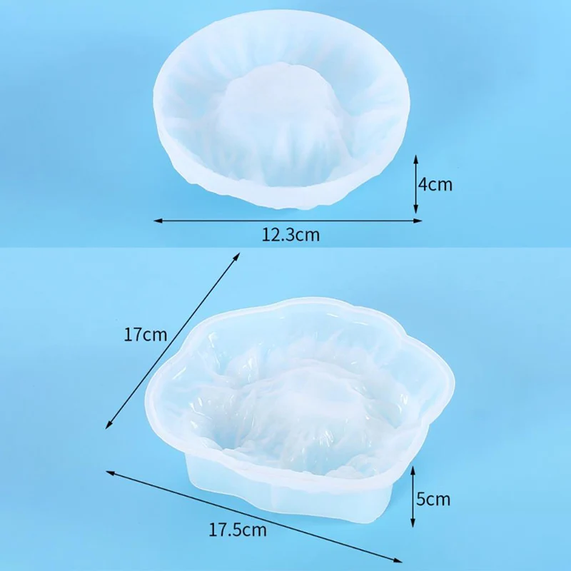 

Snow Mountain Ashtray Silicone Mold for DIY Crystal Epoxy Resin Mold UV Resin Molds Jewelry Tools