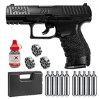 Винтажный пистолет ASG Walther PPQ HME + пулевой преобразователь + резервуар Co2 10x12 + стальной Bbs 1500Ct домашний декор металлический настенный знак