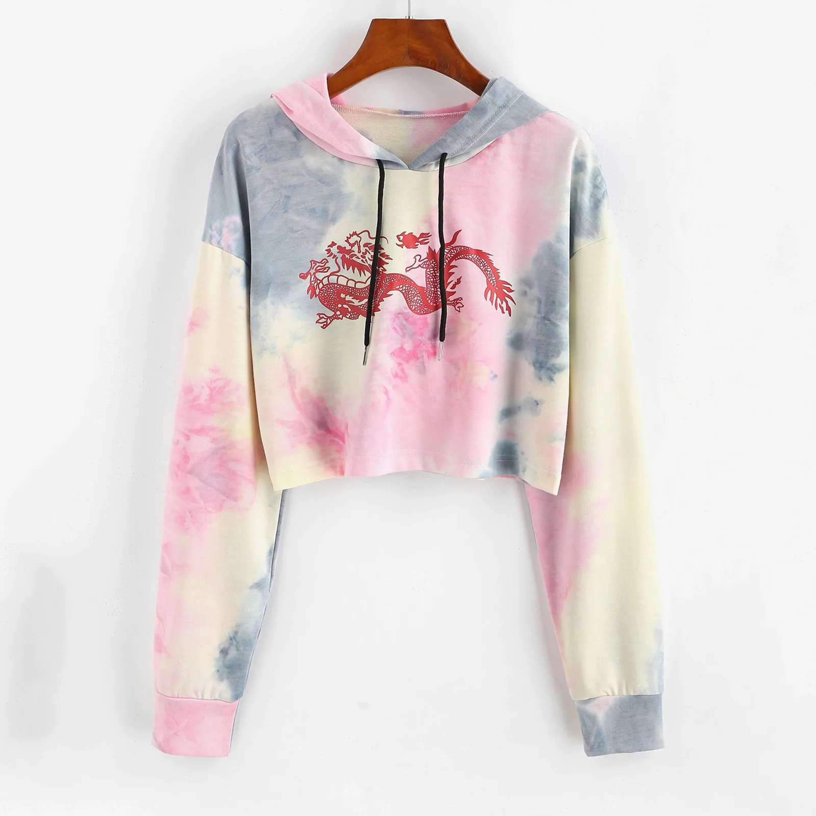Women Hoodies Long Sleeve Dragon Print Casual Hoodie Pullover Sweatshirt Tops Streetwear Women Oversized Hoodies Sudaderas