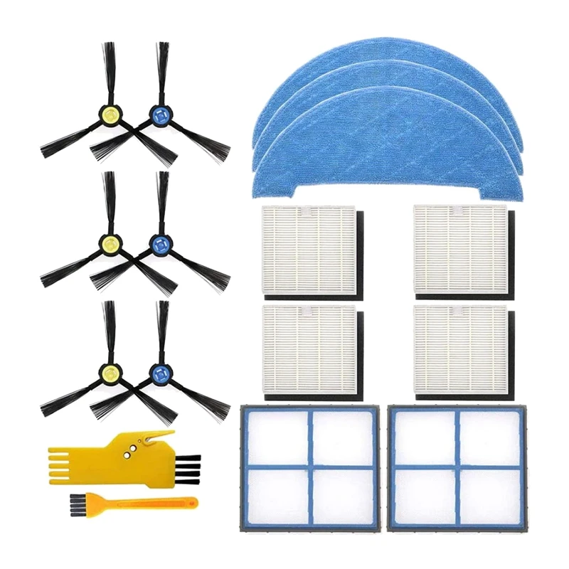 

ACCESSORIES SET for Ilife Robot Vacuum Cleaner Spare Parts Primary Filter, Hepa Filter, Side Brush and Mop Cloth