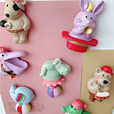 Магнитная наклейка в виде медведя кролика пиратского цирка | Дом и сад