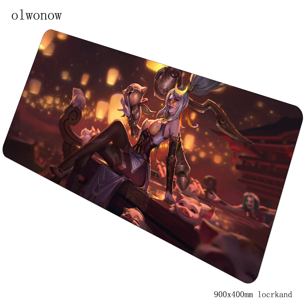 Ahri пикантный коврик для мыши Новое поступление геймер милый 90x40 см Коврик для мыши notbook игровой коврик для мыши толстый коврик для мыши стол padmouse коврики