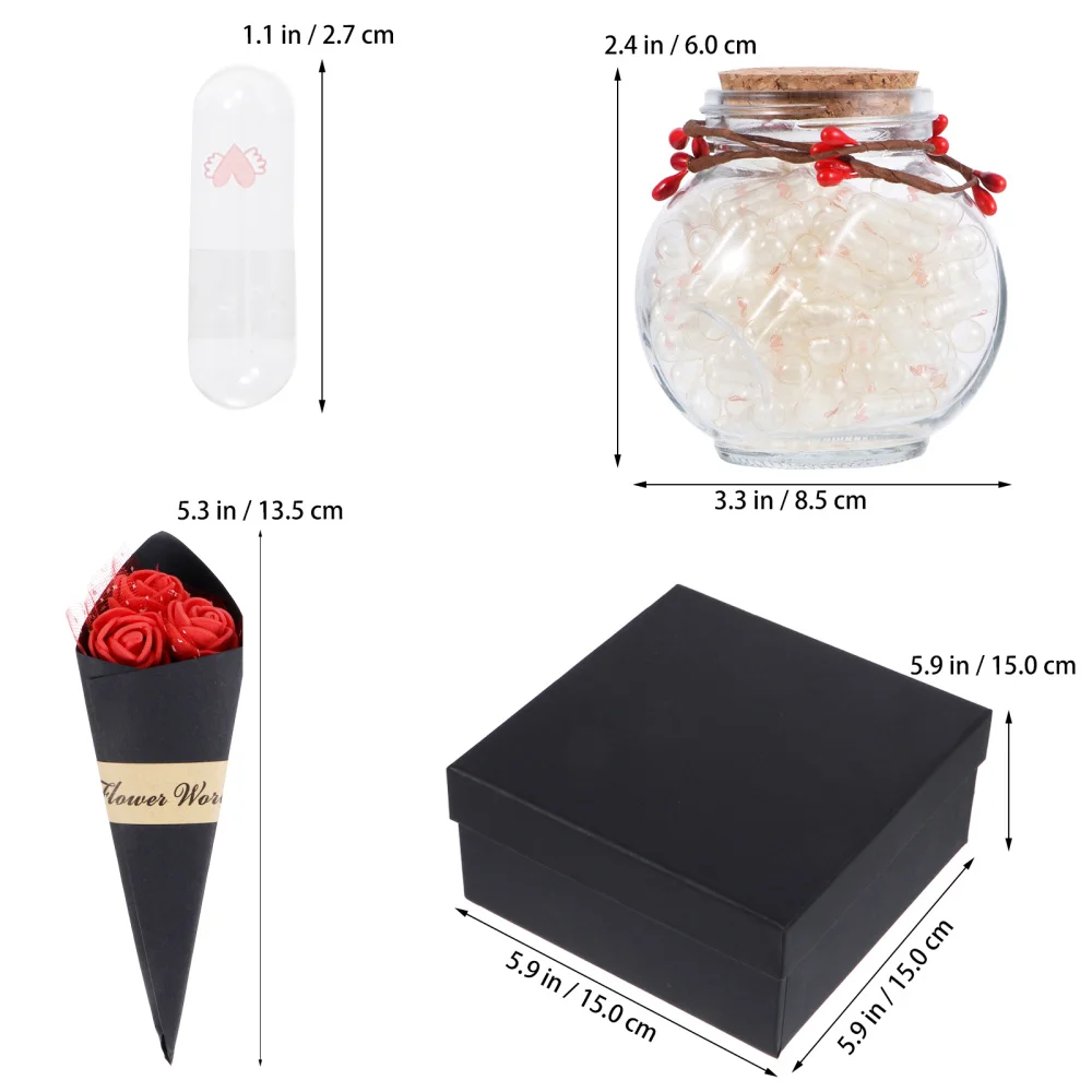 

1 Set Expression Message Capsule Love Letter Capsule for Girlfriend Boyfriend