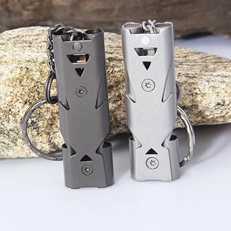 150 дБ двойная трубка высокий децибел открытый свисток выживания нержавеющая