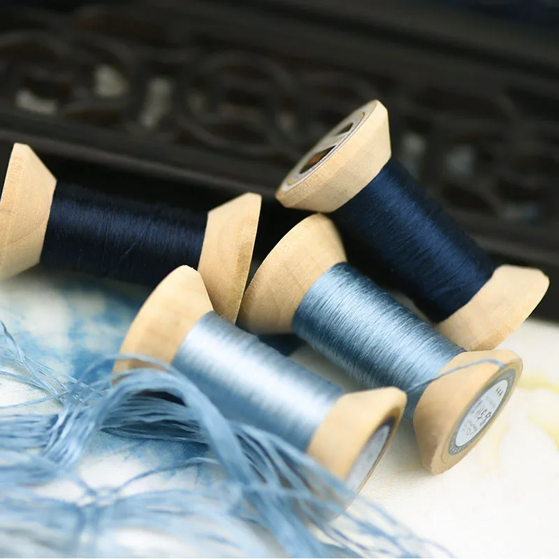 Прусская синяя Вышивальная нить/практичная мини-катушка/Вышивальная нить