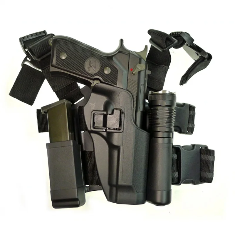 

Beretta 92 96 M9 Tactical Holster Airsoft Thigh Leg Gun Holsters Hunting Accessories Army Military Right Handed Gun Case