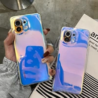 LOVECOM Laser Rainbow Clear Phone Case For Xiaomi 11T Pro Redmi Note Pro 11S 10S Pro POCO Soft Back Cover