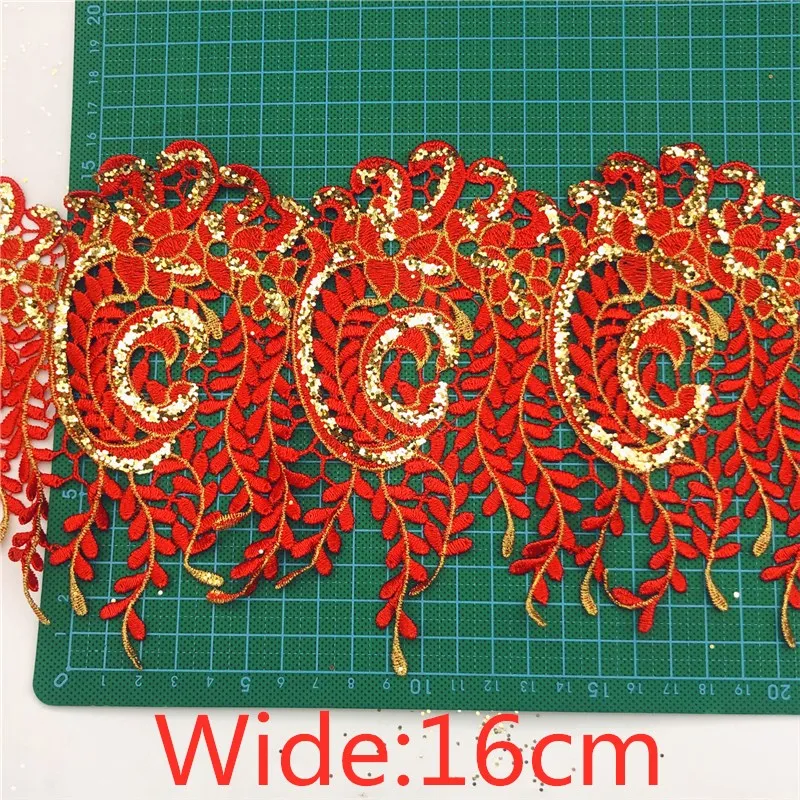 10 метров Винтаж множество дизайнов доступно Металлик вышитые Мотив блестящим