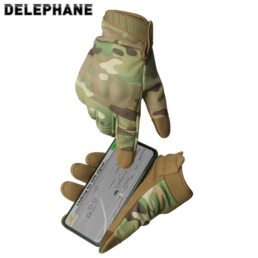 Зимние мужские перчатки с сенсорным экраном защита пальцев рук тактические