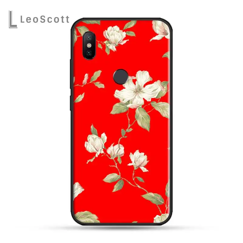 

Art Flower Painting Phone Case For xiaomi Redmi 5 5A plus 7A 8 note 2 3 4 5 5A 6 7 GO K20 A2