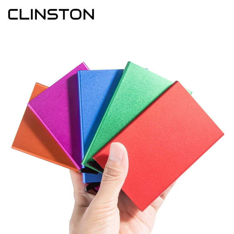 Hot Product Male And Female Couple Aluminum Card Box Good Quality Simple Wallet Thiin Card Holder For Men（send 12））