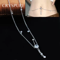 zircon pendant rhinestone dangle belly button chain piercing waist chain navel ring navel button puncture jewelry wholesale