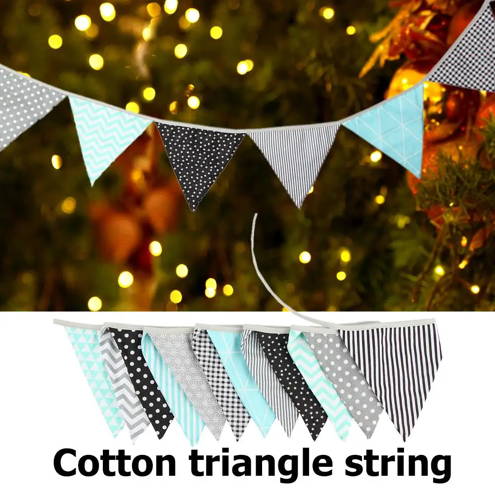 12 флагов 3 2 м хлопковый флажок баннер флаги украшения вечерние детская гирлянда
