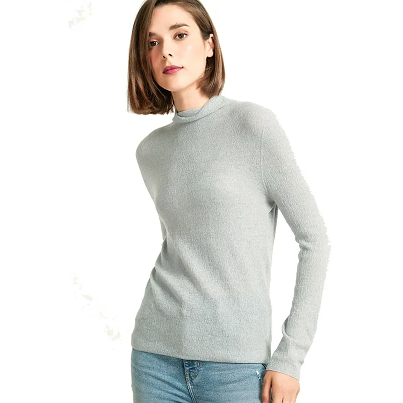 

Knitted Jumper Winter Tops Turtleneck Pullovers Casual Sweaters Women Shirt Long Sleeve