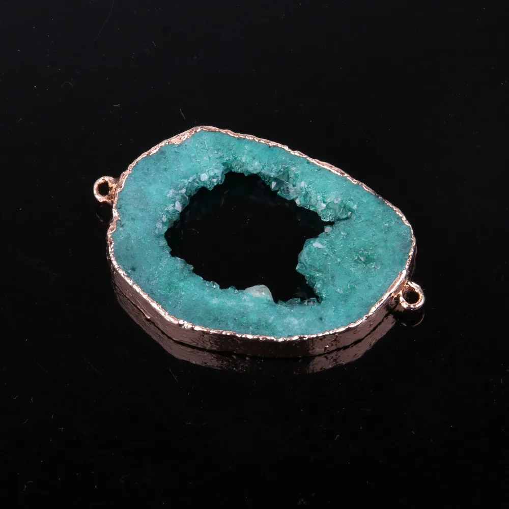 Подвески с соединителем Druzy из натурального кристалла нестандартные режущие
