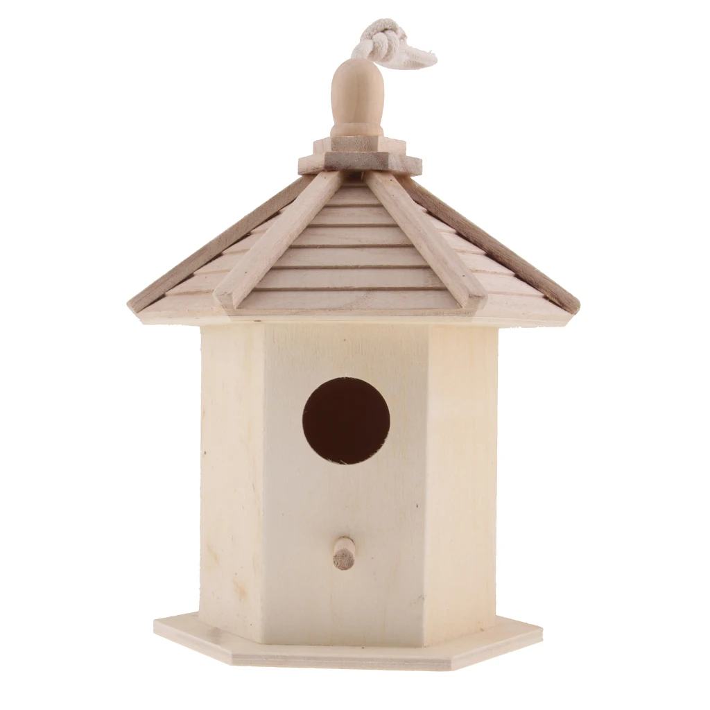 

Traditional Novelty Hanging Bird Nesting Box Nest Boxes House Garden Birds