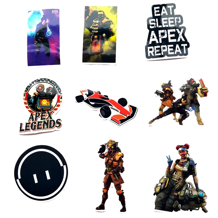 69 шт. наклейки с героями мультфильмов APEX Legends кукла девочка для детей Дорожный