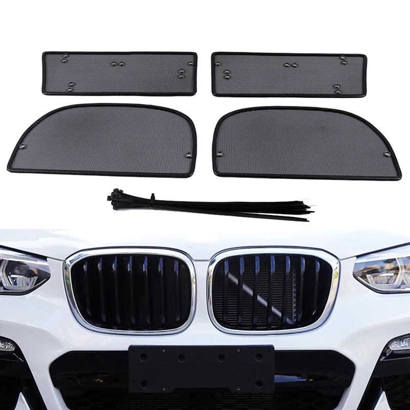 For BMW X1 F48 2016-2020 Front Grille Insert Net Trim  Accessories Car Insect Screening Mesh Car Styling