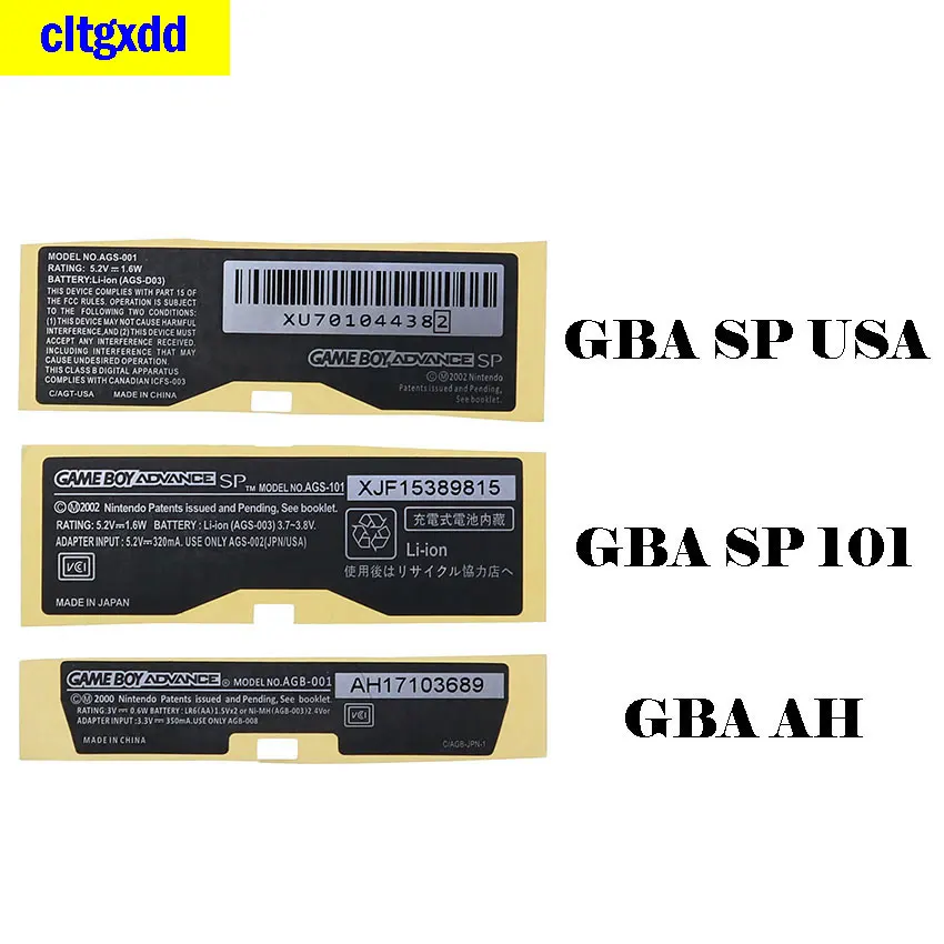 

10PCS FOR applies to Nintendo Game Boy pocket replacement MGB-001 model information sticker applies to GBP GBA GBC GBA SP 001 10