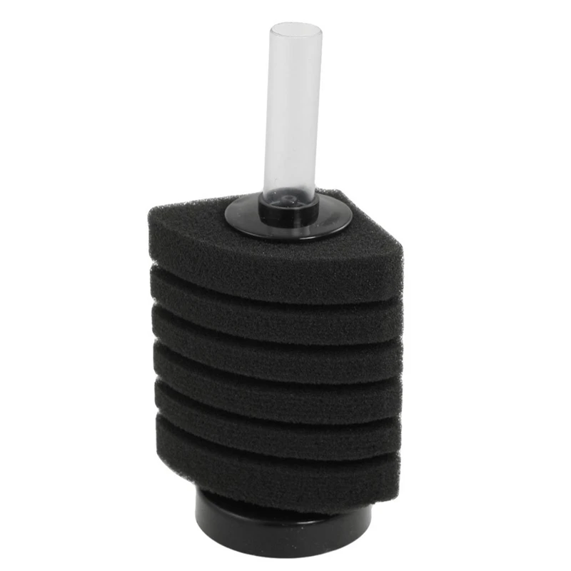 

6 Layer Sponge Biochemical Water Corner Filter Black For Fish Tank