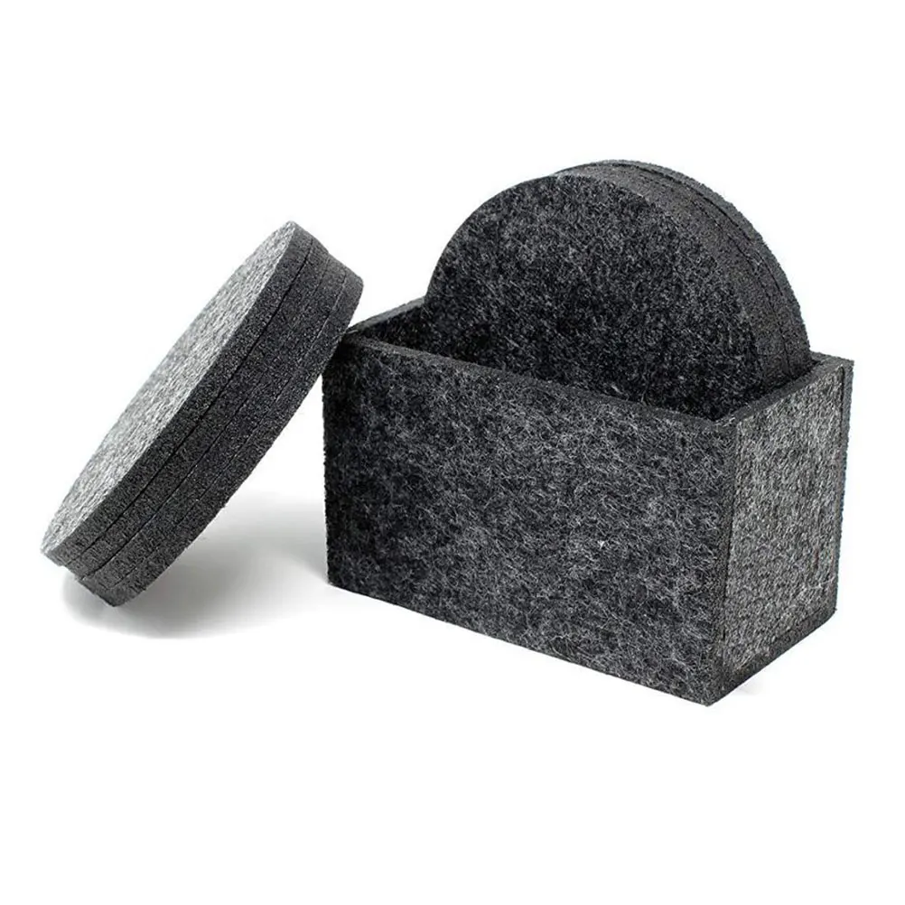 8 шт. круглая войлочная тканевая Подставка под чашки подставка пиво кофе горячие