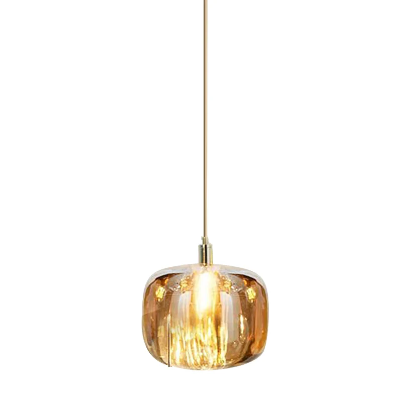 

Luxury Crystal Pendant lights Nordic Amber Gray Clear Bedside Bar Luminaire Suspension lamp Living room Dining room Hanglamp