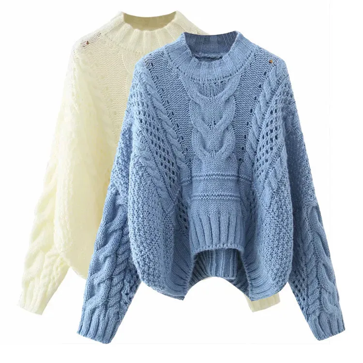 

High Quality 2020 Autumn Winter Turtleneck Pullover Sweater Women Slim Knitted Sweaters Jumpers Female Soft White Black Sweater