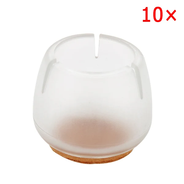 style 2 10pcs Silicone Rectangle Square Round Chair Leg Caps Feet Pads Furniture Table Covers Wood Floor Protectors can CSV - Цвет: style 2