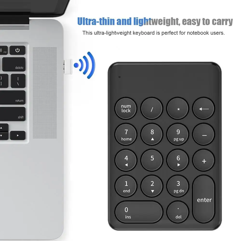 Беспроводная игровая клавиатура 18-клавишная цифровая мини-клавиатура 2 4 ГГц |