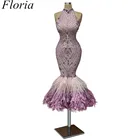 вечернее платье 2021 платье на выпускной выпускного вечера Пышное вечернее платье Ночной танцевальная одежда для женщин фиолетовый; Подиумная Модель Показать наряды CXF51