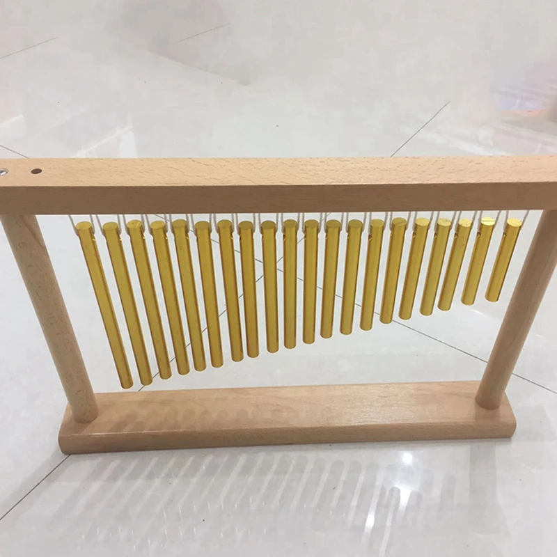 

20 Notes Desktop Bar Ringtone Single Row Music Percussion with Wooden Pole Percussion Instrument