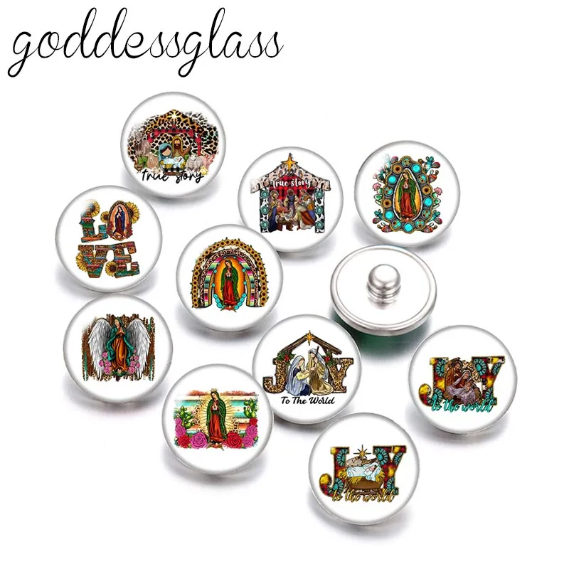 

Fashion Jesus Story Faith Believe 10pcs Round 12mm/18mm snap buttons for 12mm/18mm snap necklace DIY findings jewelry