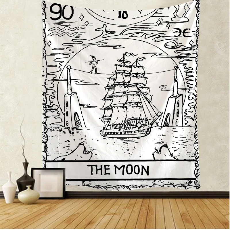 

Tarot card Indian Mandala Tapestry Wall Hanging Boho decor macrame hippie Witchcraft Tapestry